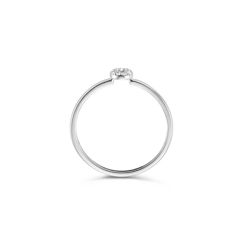 Blush Femmes Bague Or blanc 1217WZI/48