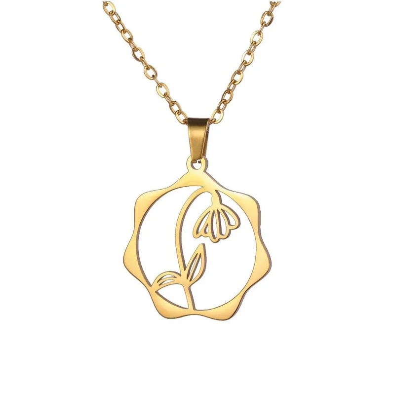 Collier Fleur Pendante