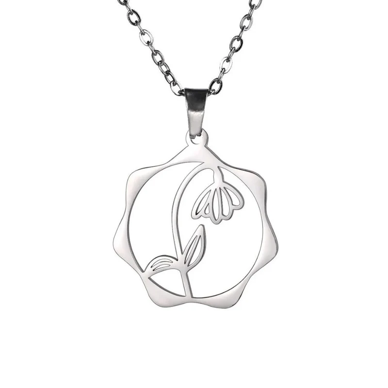 Collier Fleur Pendante