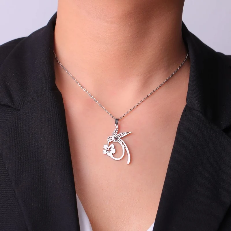 Collier Fleur Colibri