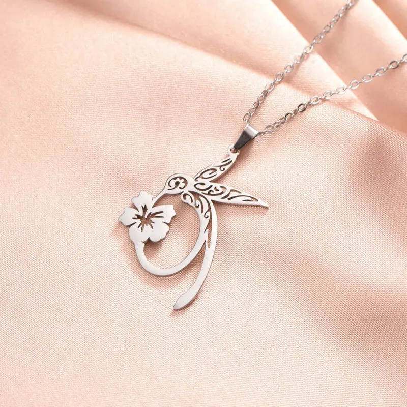 Collier Fleur Colibri