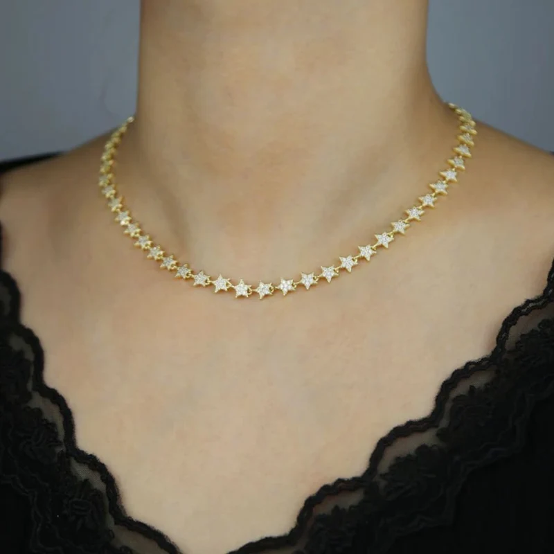 Collier Étoile Diamant