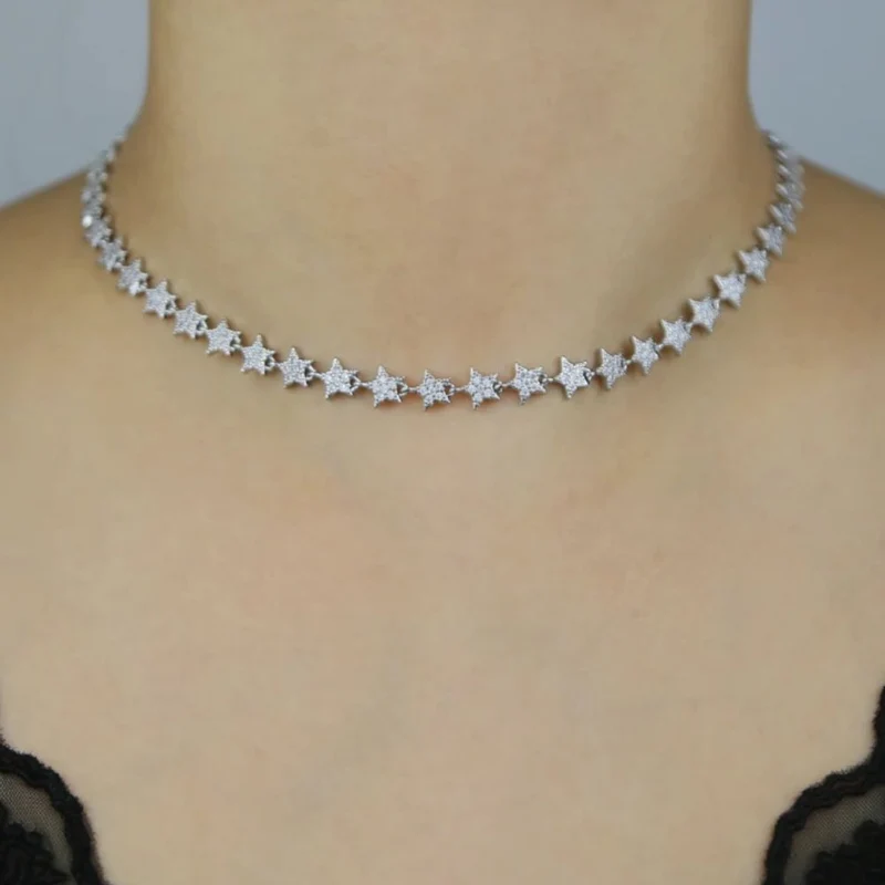 Collier Étoile Diamant