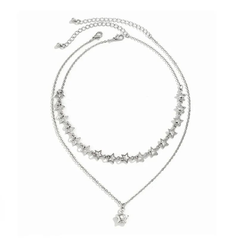 Collier Argent Breloque Étoile