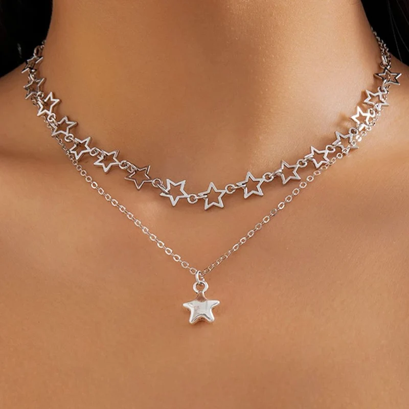 Collier Argent Breloque Étoile