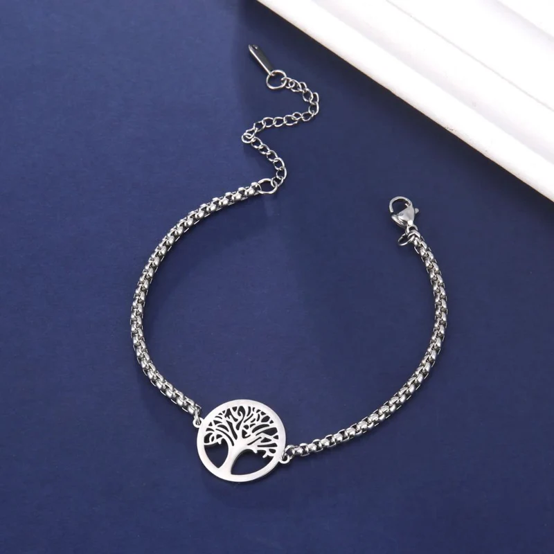 Bracelet Femme Arbre de Vie Argent