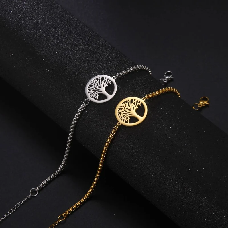 Bracelet Femme Arbre de Vie Argent