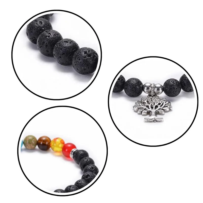 Bracelet 7 Chakras Arbre