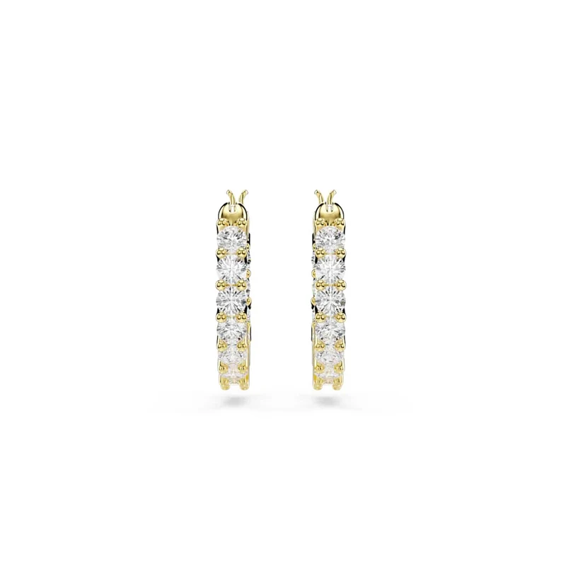 Swarovski Matrix Boucles D'Oreilles Couleur Or 5733398