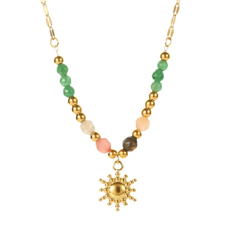 Collier Soleil Perles Couleurs