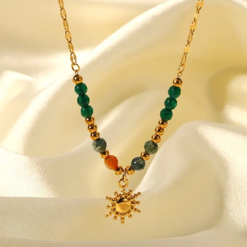 Collier Soleil Perles Couleurs