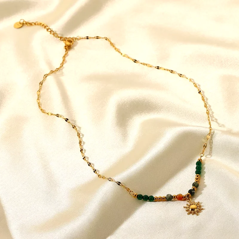 Collier Soleil Perles Couleurs