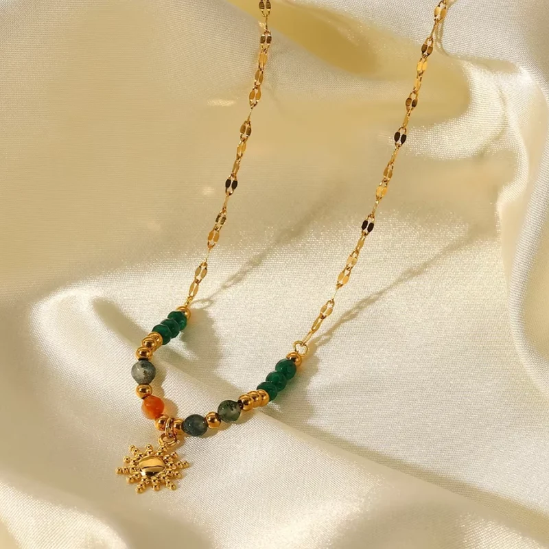 Collier Soleil Perles Couleurs
