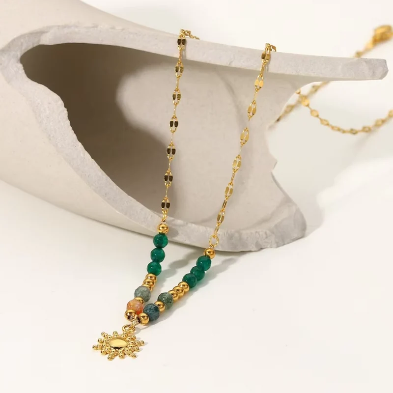 Collier Soleil Perles Couleurs