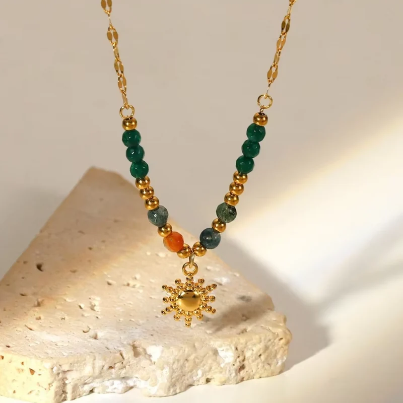 Collier Soleil Perles Couleurs