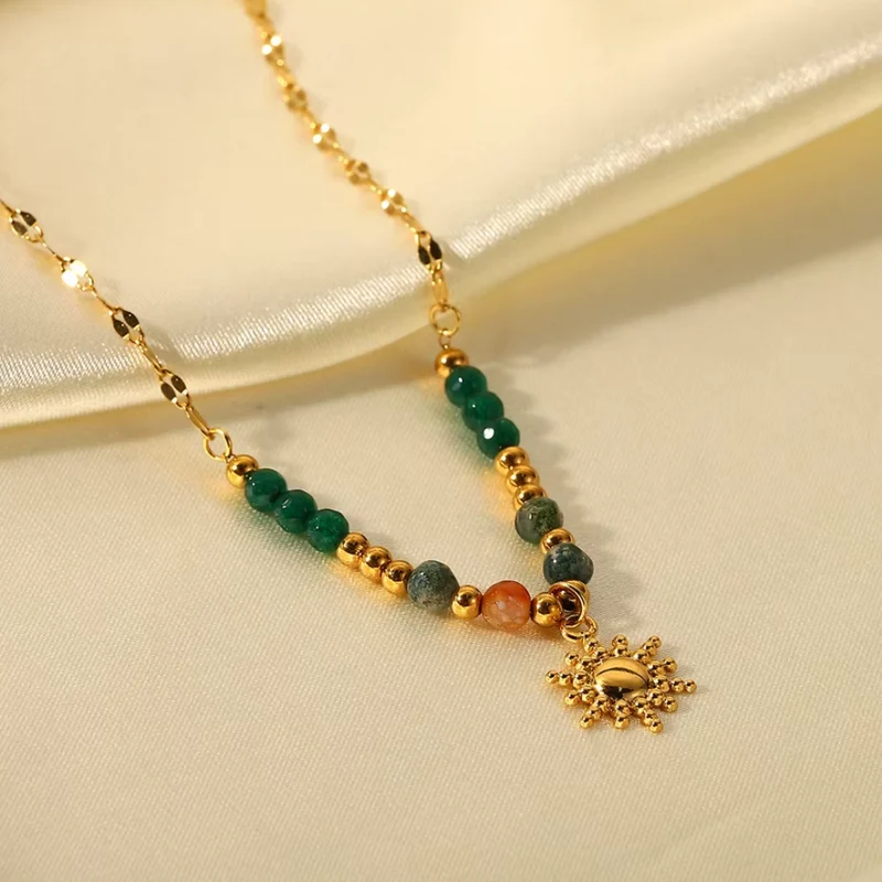 Collier Soleil Perles Couleurs