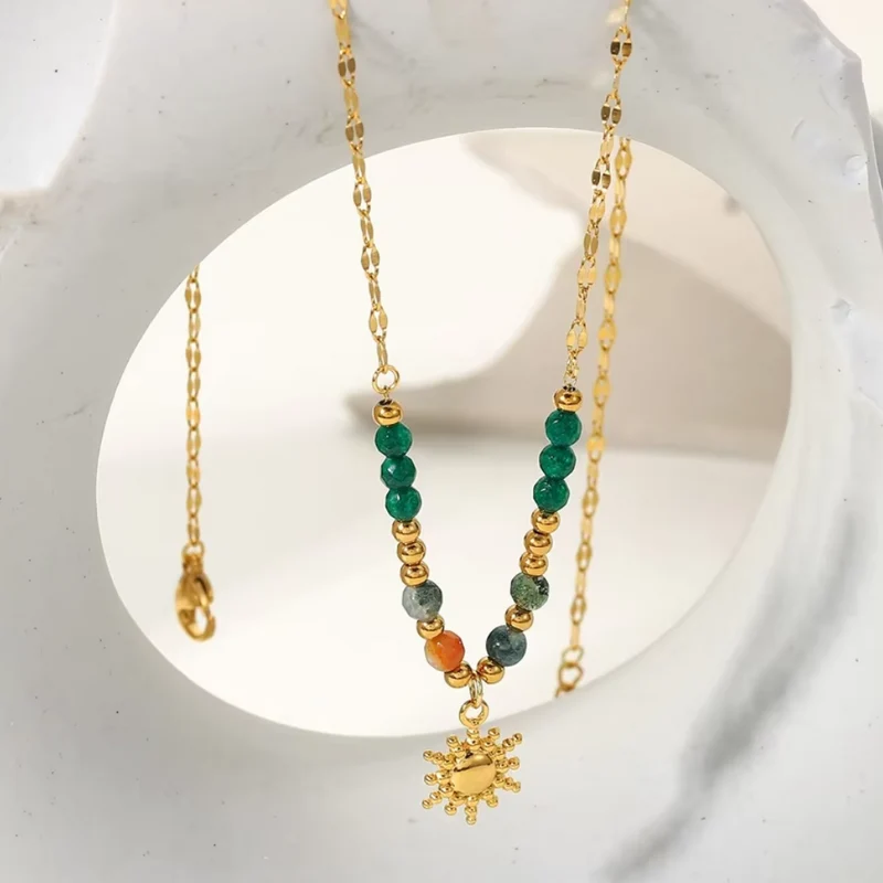 Collier Soleil Perles Couleurs