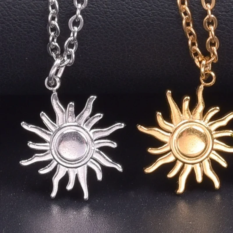 Collier Soleil Acier Inoxydable