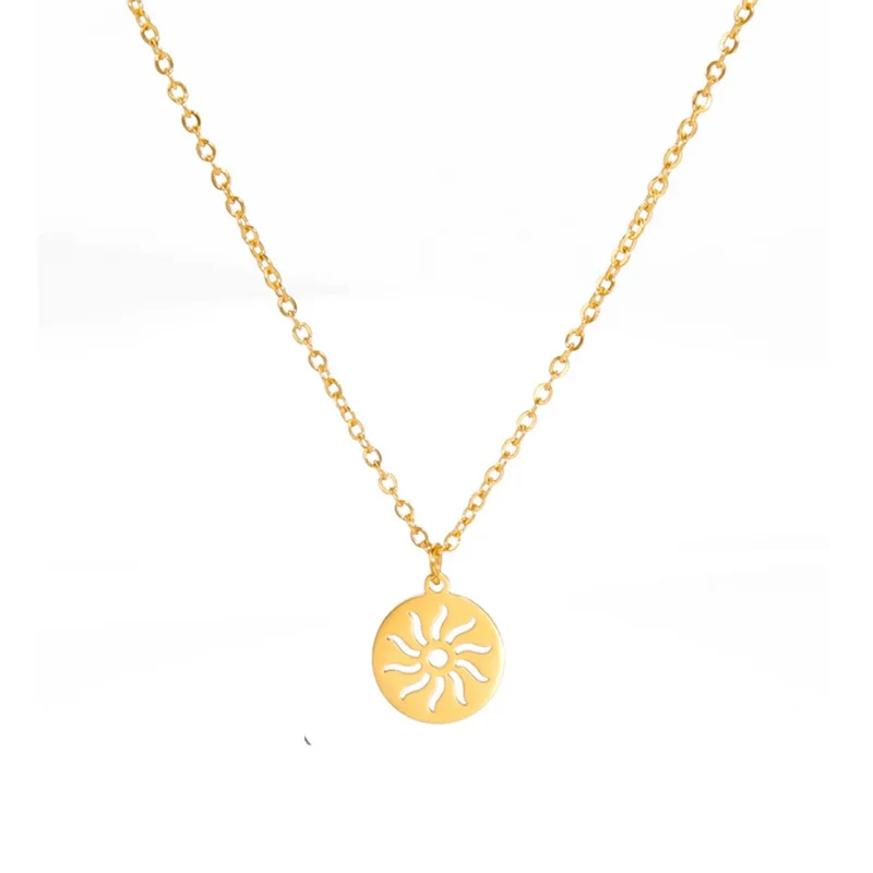 Collier avec Soleil Femme