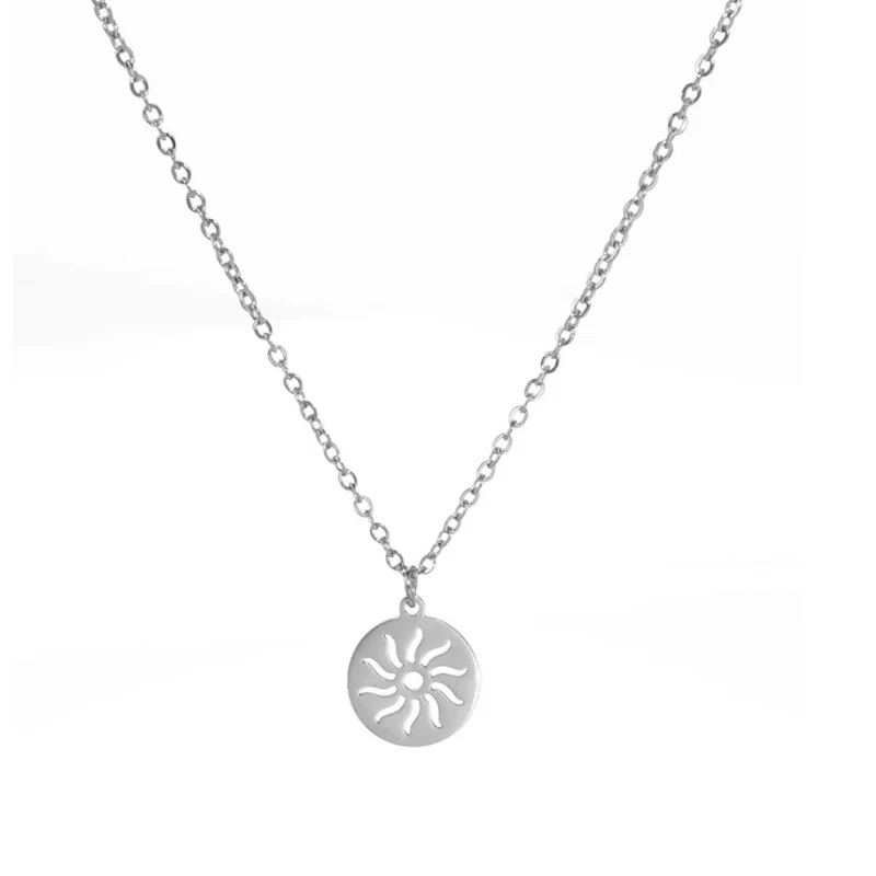 Collier avec Soleil Femme