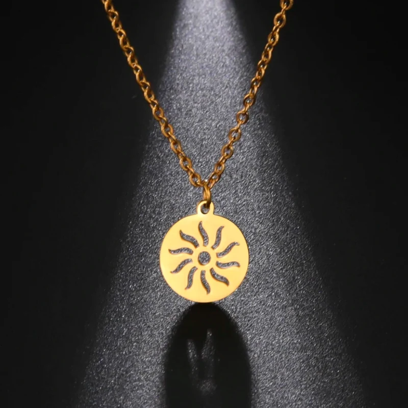 Collier avec Soleil Femme