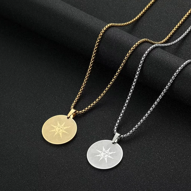 Collier Soleil Médaille