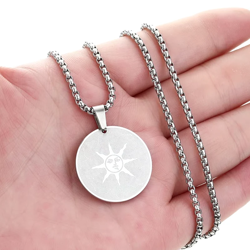 Collier Soleil Médaille