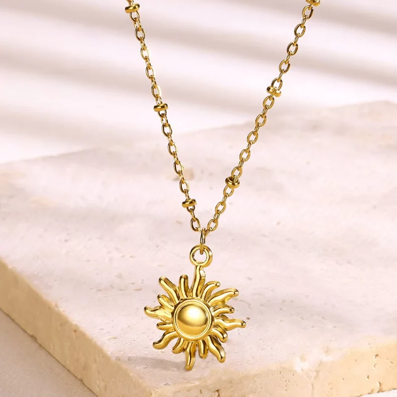 Collier Soleil Or