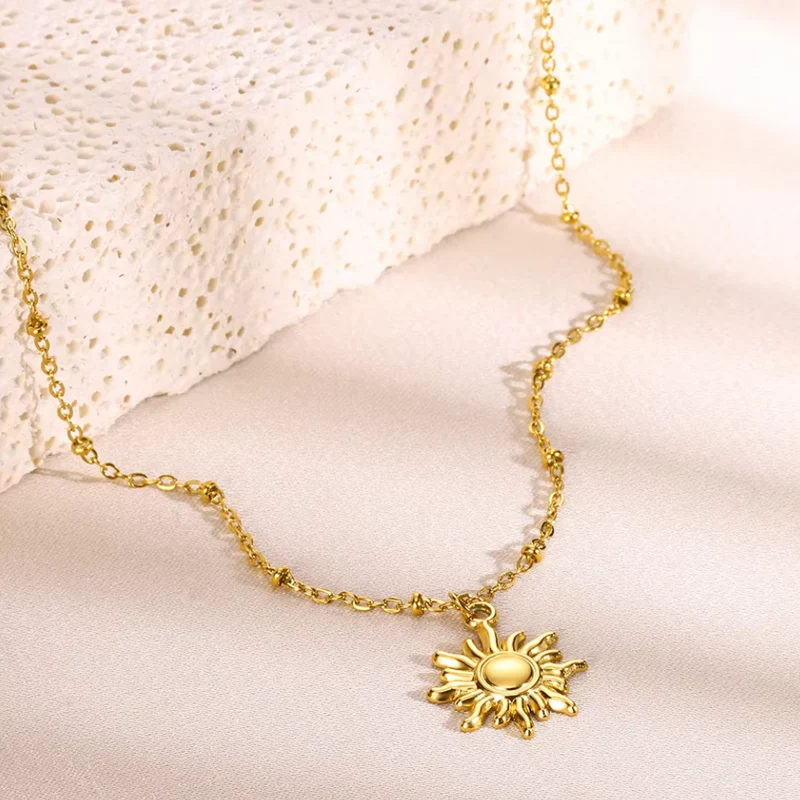 Collier Soleil Or