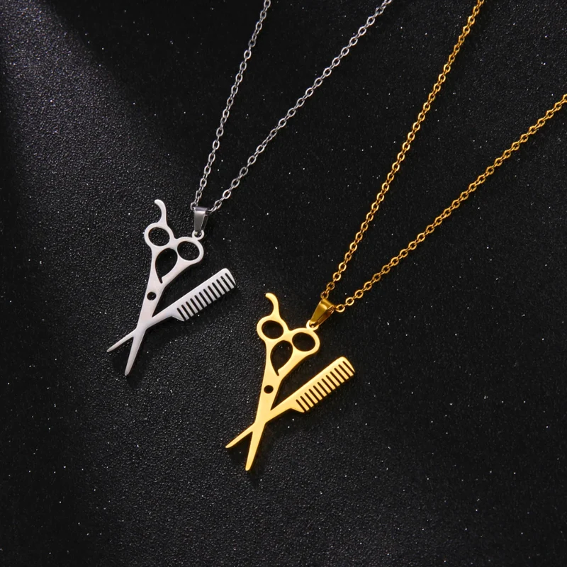 Collier Pendentif Coiffeuse
