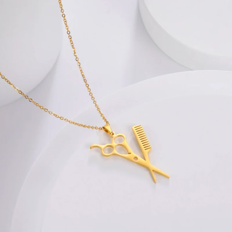 Collier Pendentif Coiffeuse