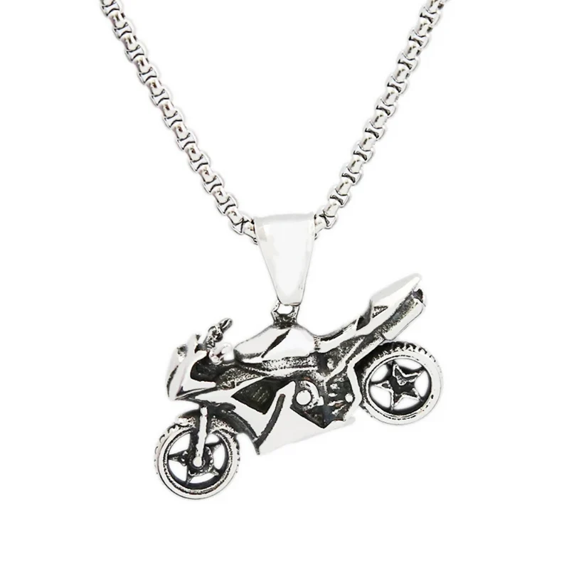 Collier Pendentif Moto
