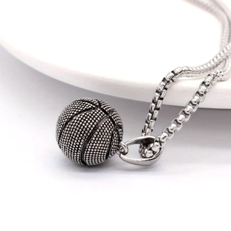 Collier Pendentif Ballon de Basket