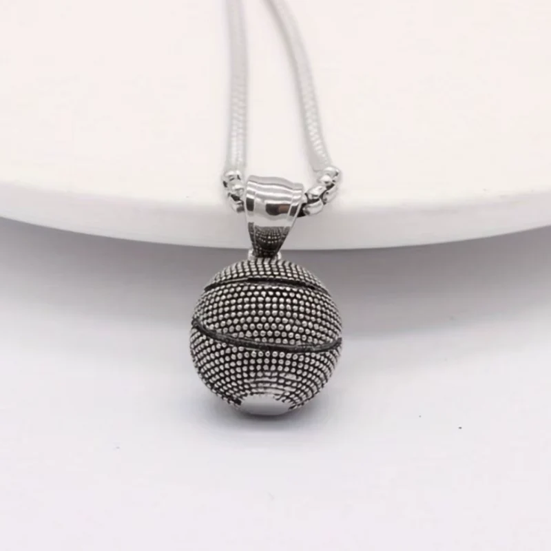 Collier Pendentif Ballon de Basket