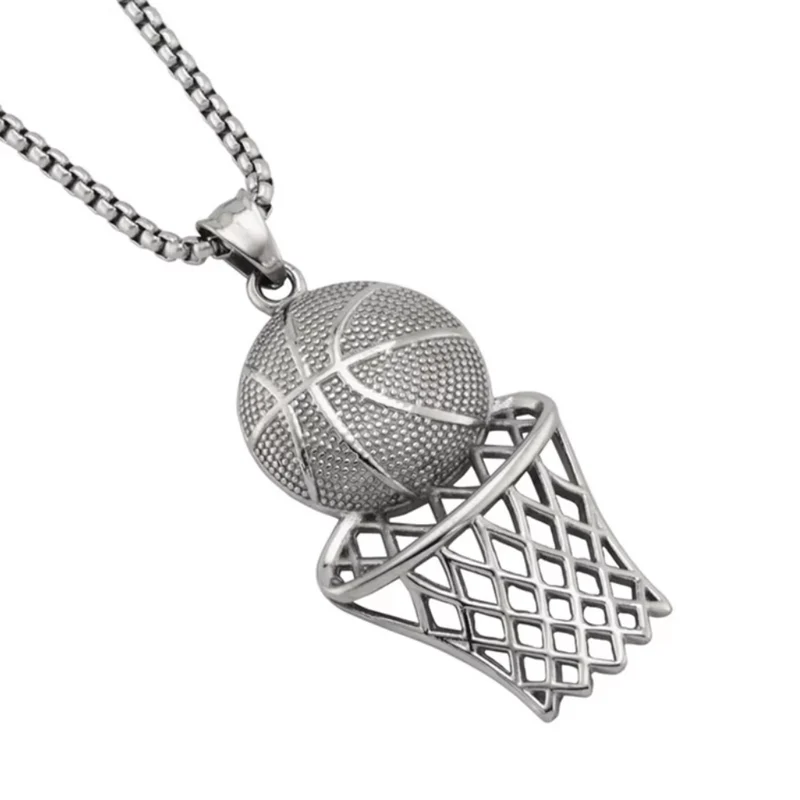 Collier Pendentif Panier de Basket