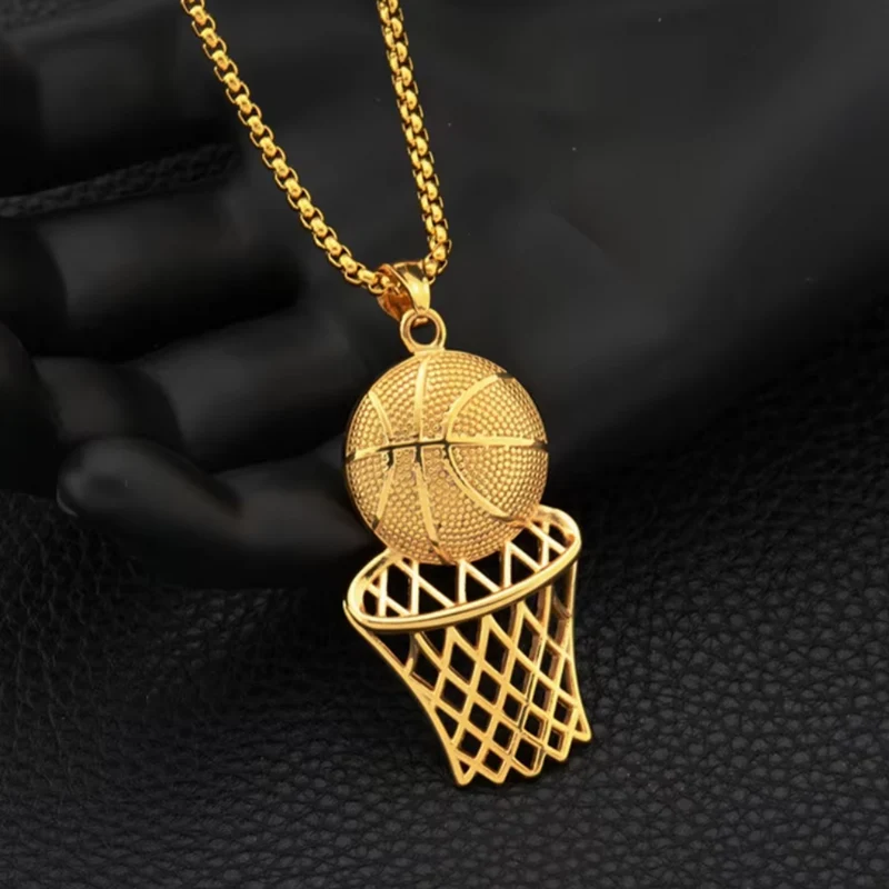 Collier Pendentif Panier de Basket