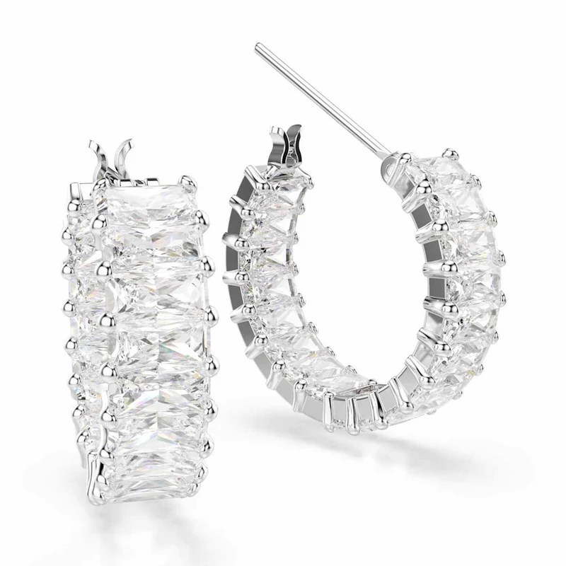 Swarovski Matrix Boucles D'Oreilles En Argent 5733397