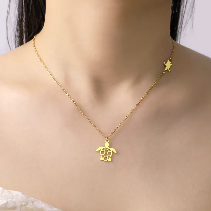 Collier Tortue Femme