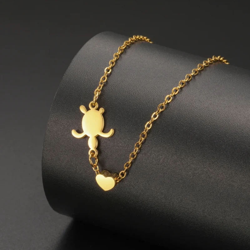 Collier Tortue et Cœur