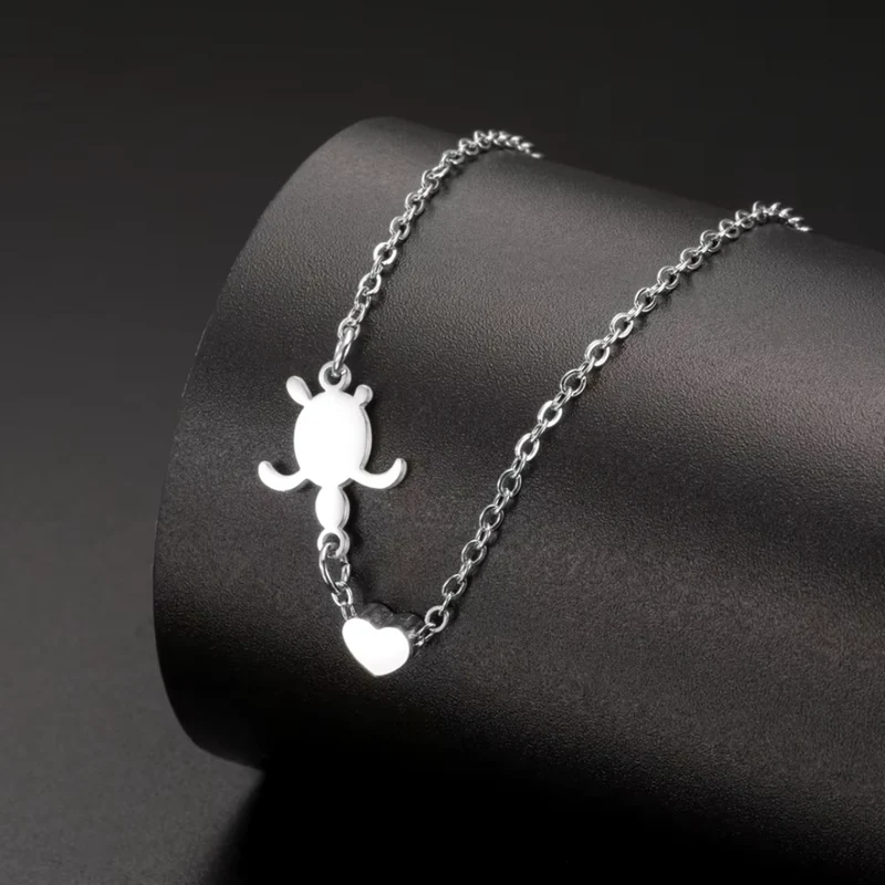 Collier Tortue et Cœur