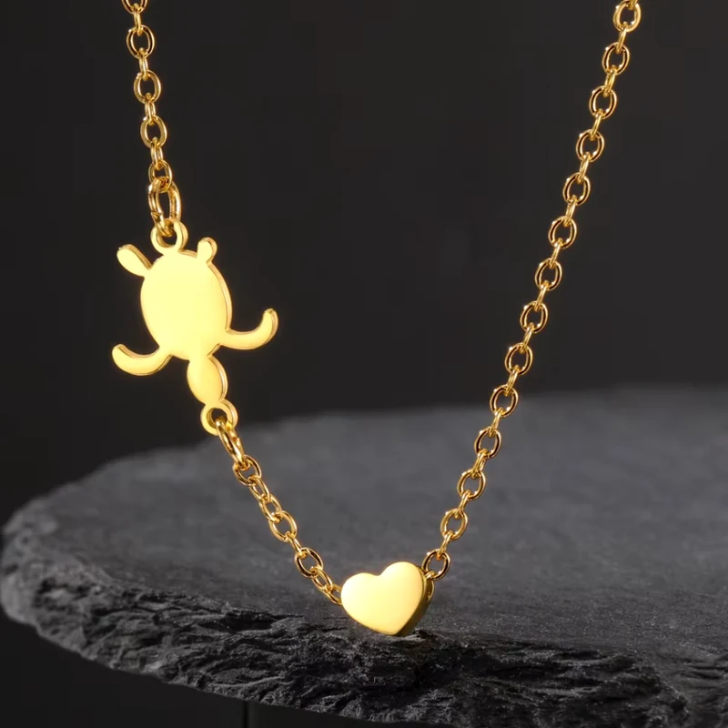 Collier Tortue et Cœur