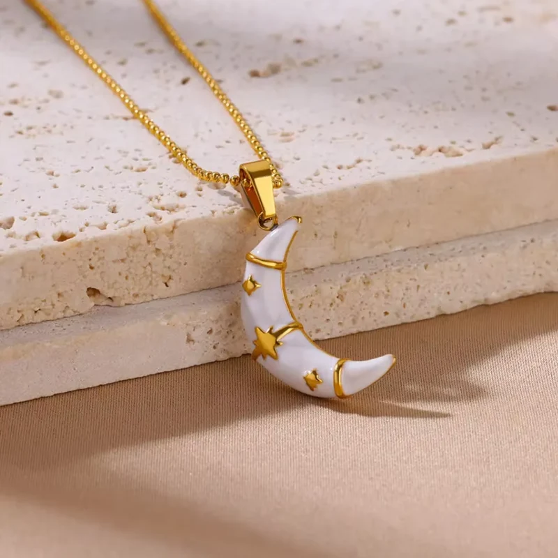 Collier Lune Blanche