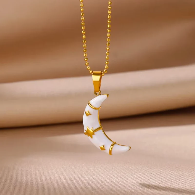 Collier Lune Blanche