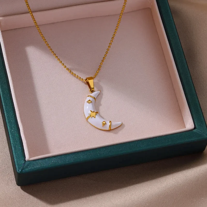 Collier Lune Blanche