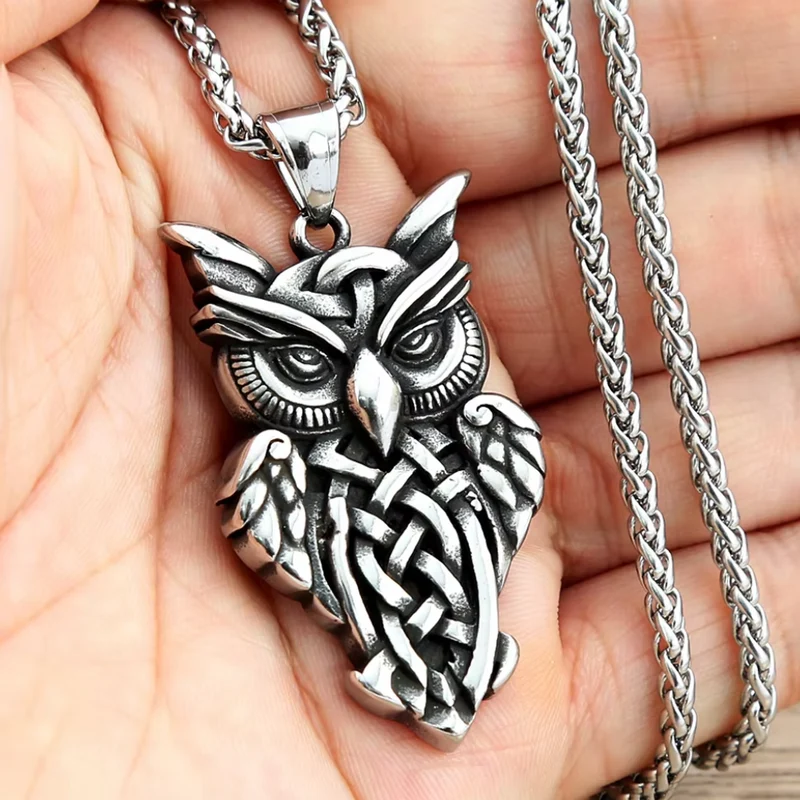 Collier Hibou Homme