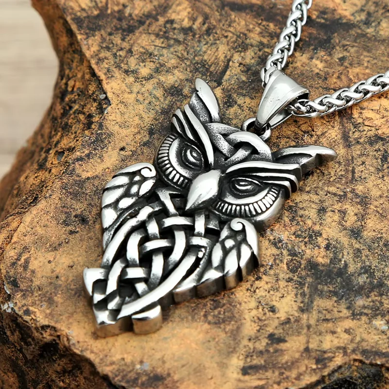 Collier Hibou Homme
