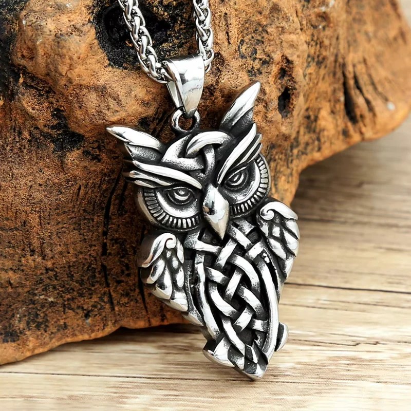 Collier Hibou Homme
