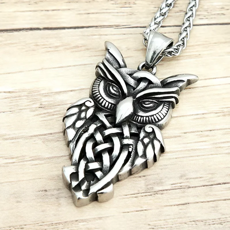 Collier Hibou Homme