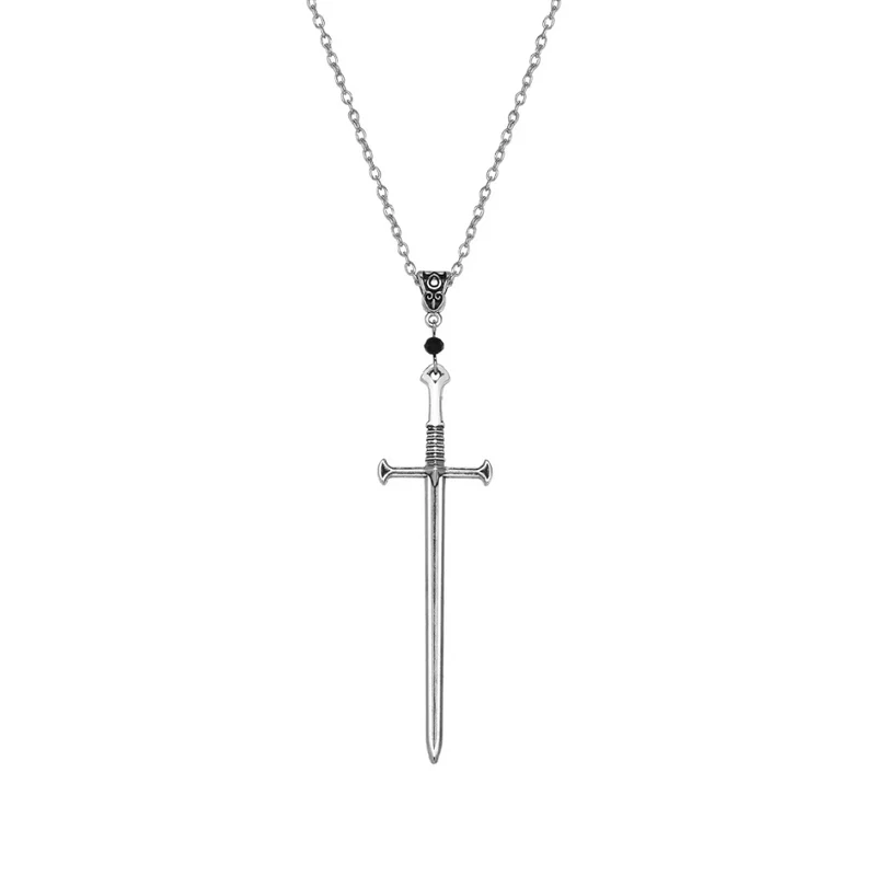 Collier Pendentif Épée Croix