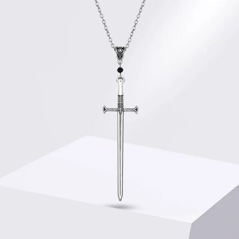 Collier Pendentif Épée Croix